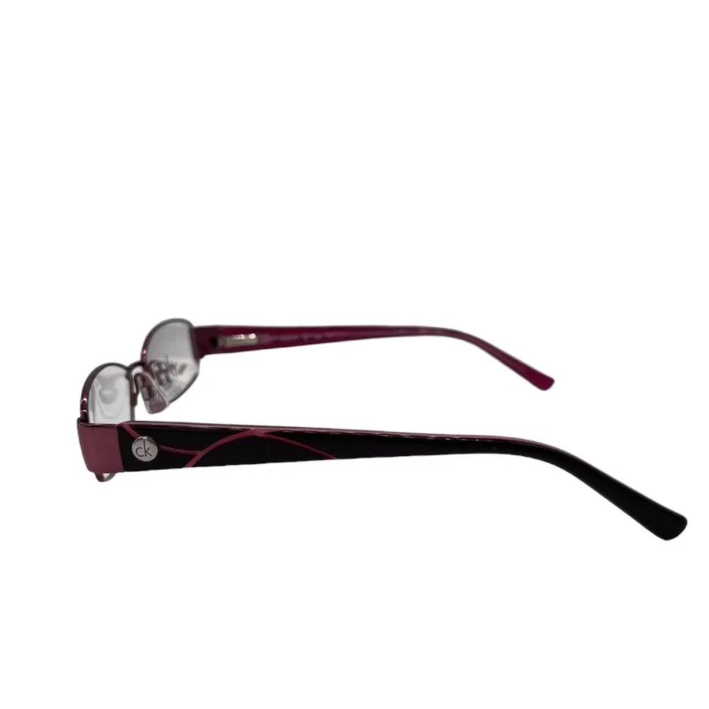 NWT CK Children's Eyeglass Frame Calvin Klein Metallic Pink/Purple Metal Frames